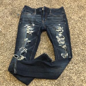 American Eagle skinny ripped jeans